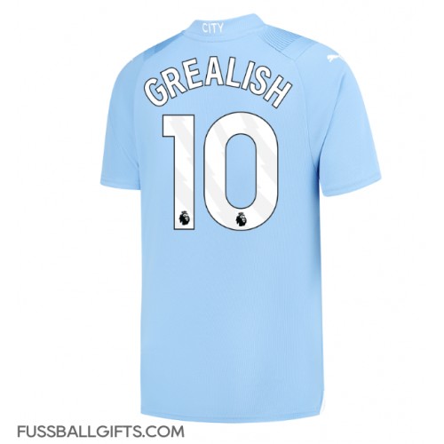 Manchester City Jack Grealish #10 Fußballbekleidung Heimtrikot 2023-24 Kurzarm